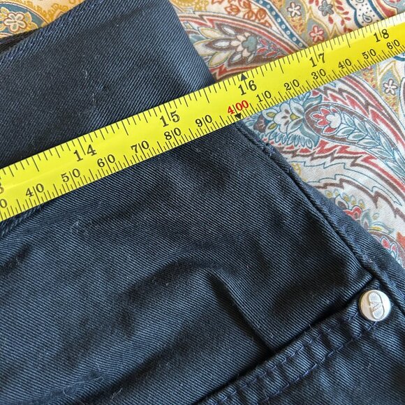 NWT Valentino Ladies Jeans - Navy Blue Cotton Twill  - Straight Leg Size 33 X 33 - Picture 9 of 12